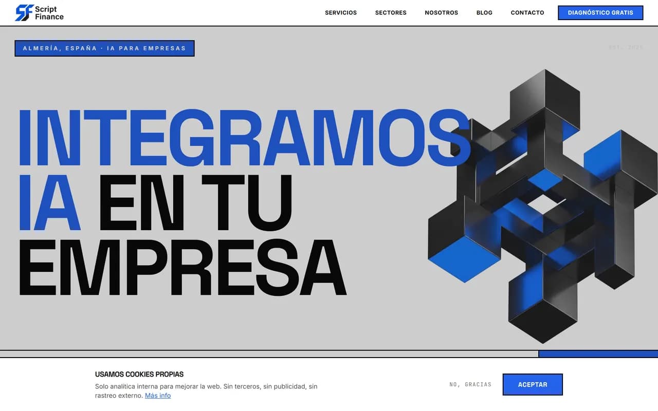 Captura de Script Finance